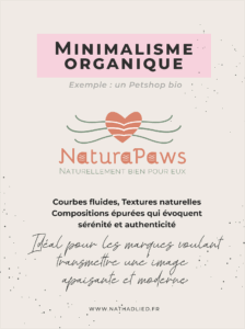 Logo minimaliste organique