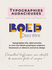 Logo avec typographie audacieuse : Bold Life