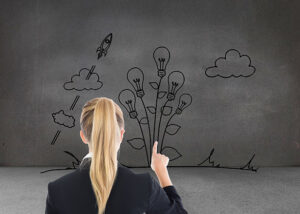 Représentation visuelle d’une reconversion professionnelle